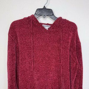 cotton emporium womens Wine red cable knit knitted